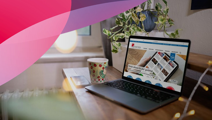 Homeoffice workspace with laptop