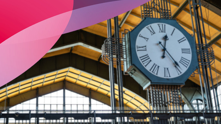 Large clock at Dammtor Station
