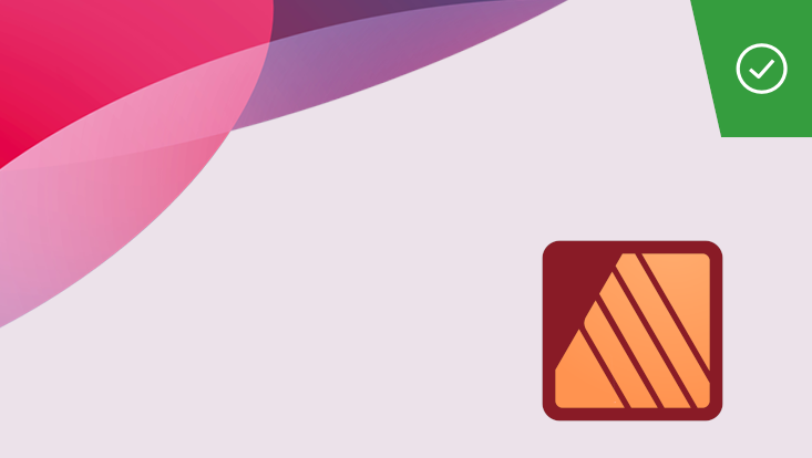 Es wird das Affinity Publisher Logo gezeigt