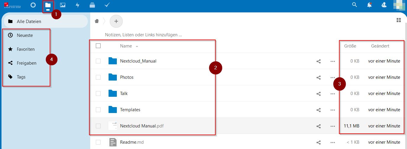 UHHCloud Dateien