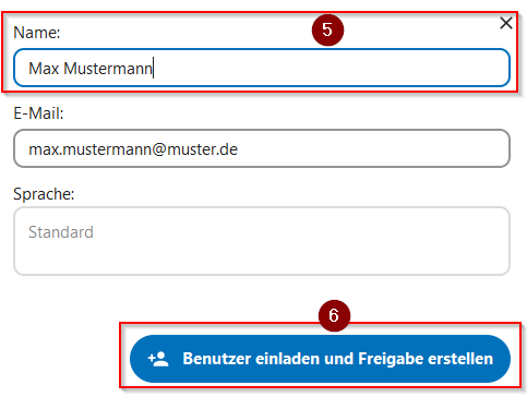Nextcloud teilen